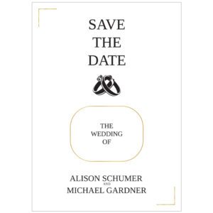Simplistic Save-the-Date Pull Tab